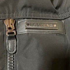 値下げ　美品オシャレ◇BOSIDENG 黒ジャンバーコート　フード付きの画像