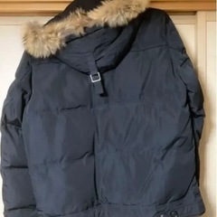 値下げ　美品オシャレ◇BOSIDENG 黒ジャンバーコート　フード付きの画像