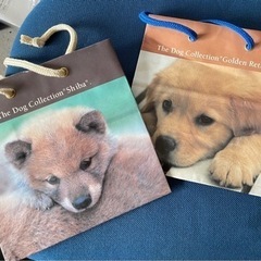 仔犬の手さげ袋　2つセット