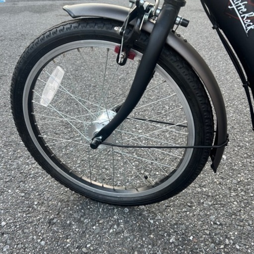 【試乗のみ未使用】レインカバー付き子供乗せ自転車　お届けもご相談ください
