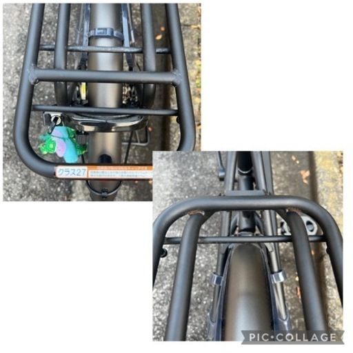 【試乗のみ未使用】レインカバー付き子供乗せ自転車　お届けもご相談ください