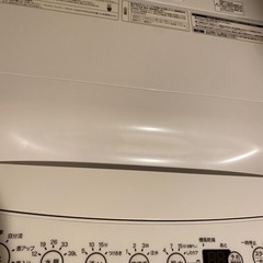 (交渉中)洗濯機 4.5kg 2022年購入 美品 現地受け取りのみ