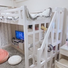 木製ロフトベッド *° シングルサイズ
