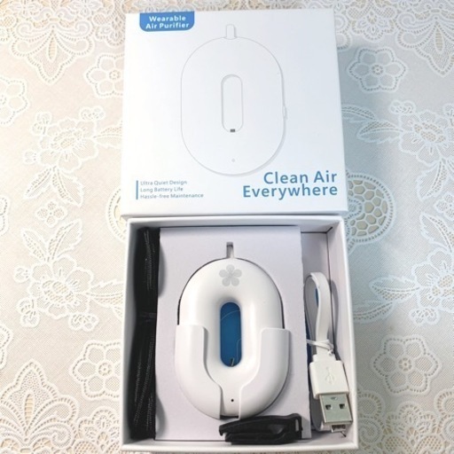 【新品未使用】持ち運び空気清浄機 除菌率93.38% 【Amazon購入】