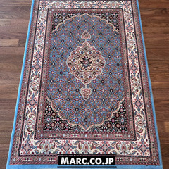 ムード産 ペルシャ絨毯 シルク入り 150×100cm
