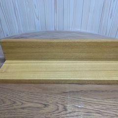 【取引中】無印良品 壁に付けられる家具 棚 オーク材 44㎝ 【2】