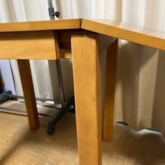 伸縮できるテーブル　終了の画像