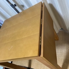 伸縮できるテーブル　終了の画像