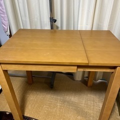 伸縮できるテーブル　終了の画像