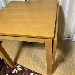 伸縮できるテーブル　終了の画像