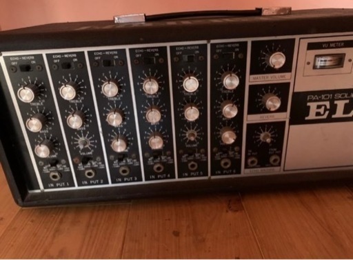 レア！ELK PA-101 SOLIDSTATE PA機器 パワードミキサーアンプ ベース ボーカル　ビンテージアンプ