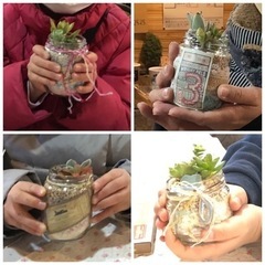 多肉植物寄せ植え体験❣️明日　１／２８土曜日