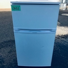 ✨2020年製✨2432番 ノジマ✨冷凍冷蔵庫✨EJ-R832W‼️