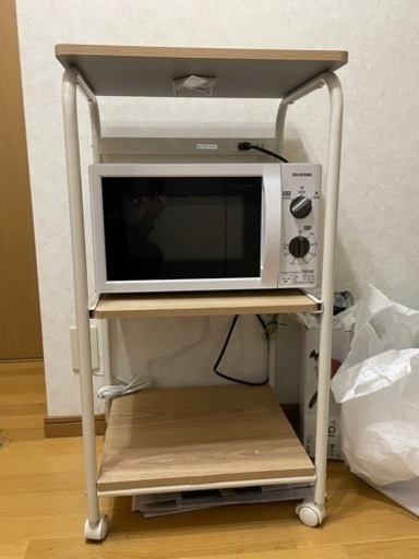 レンジとレンジ 棚を一緒に販売！