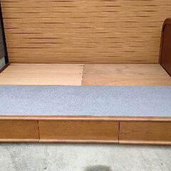 引出し収納付きベット ダブルサイズ