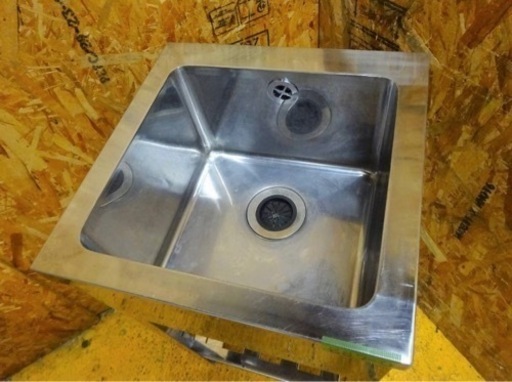 (887-0) 業務用 ステンレス 1槽シンク W450D450H450BG800 中古品 一槽 流し台 厨房 飲食店 お引き取りも歓