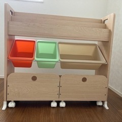 【受け渡し予定者決まりました】絵本棚　おもちゃ　収納