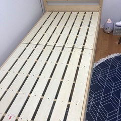 シングルベッド　木材　組み立て　おまけあり