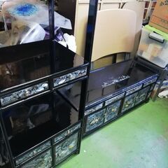 直接引き取りのみ 螺鈿細工 棚 収納
