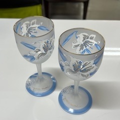 水色のペアグラス