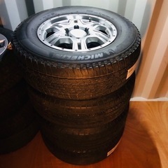 極美品　ランクルプラド社外アルミ4本セット265/65R17 1...