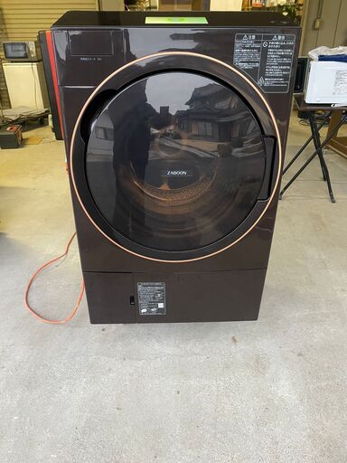 2021年製【美品】TOSHIBA TW-127X9R ドラム式洗濯機 ZABOON　洗濯容量 12 kg　乾燥容量7 kg