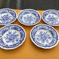 中古　難あり。NIKKO 深皿　花柄　23