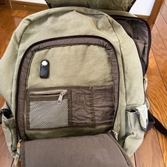 布製　リュック　かなり使用感ありの画像