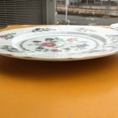 中古　食器　プレート　花柄　平皿　17の画像