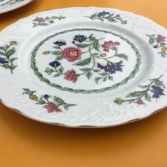 中古　食器　プレート　花柄　平皿　17の画像