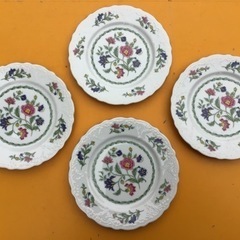 中古　食器　プレート　花柄　平皿　17