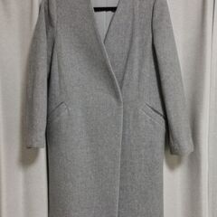【美品】ノーカラーコート【PLST】