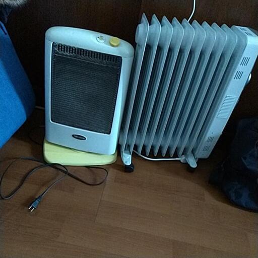 オイルヒーターとハロゲンの2台セット売り