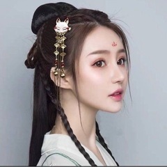 キツネ 髪飾り 扇子 かんざし 簪 ヘアアクセサリー 花魁 浴衣 着物 和服 の画像
