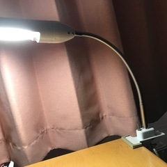 値下げ❗️中古、グリップ式蛍光灯スタンド13Wとおまけの学習スタンド
