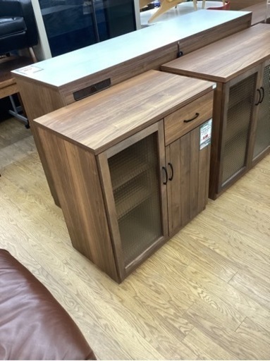 KA-93【新入荷　アウトレット】GARTガルト　MUROキッチンキャビネット80 ブラウン