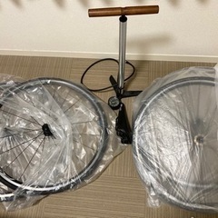 ホイール＆タイヤ2組＋サドル＋空気入れセット