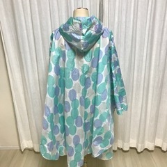 レインポンチョ　大人用　レディース　水玉の画像