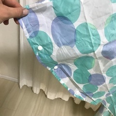 レインポンチョ　大人用　レディース　水玉の画像
