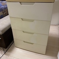 ウッドトップチェスト4段