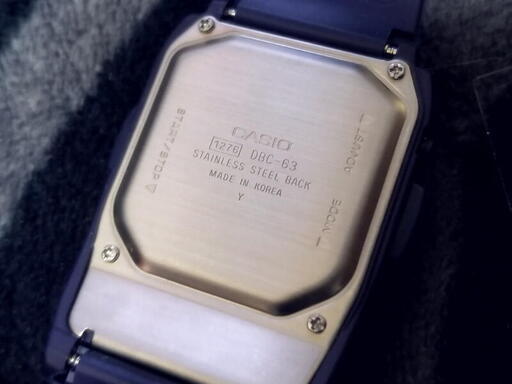 未使用/保管品 【 稲妻イルミ 】 希少 CASIO/カシオ DATABANK/データバンク DBC-63PS-7AT 箱付 腕時計