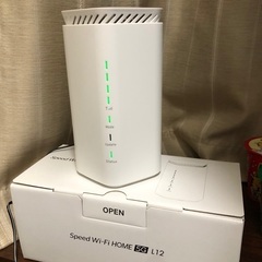 WiｰFiルーター Speed WiｰFi HOME 5G L12 値段交渉可能の画像