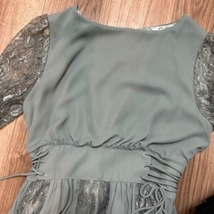 GIRL エメラルドワンピース　訳ありのため値下げの画像