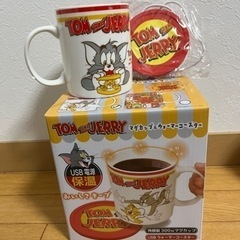 ❤︎新品未使用❤︎トムとジェリー　マグカップ&USBコースター　暖かさキープ　の画像