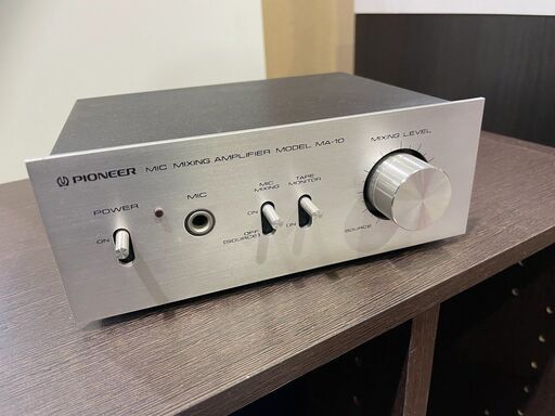【苫小牧バナナ】Pioneer/パイオニア マイク用 ミキシングアンプ MA-10 通電確認済み カラオケなどに！♪