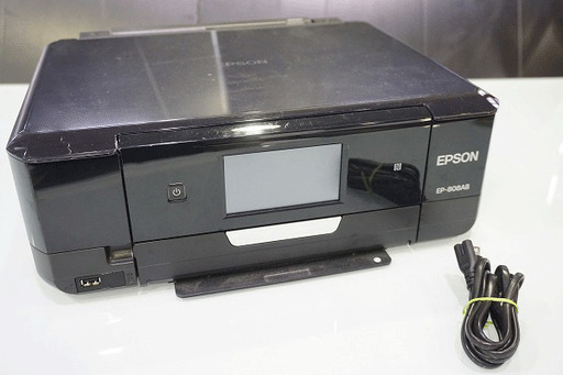 【苫小牧バナナ】EPSON/エプソン EP-808AB インクジェットプリンター カラリオ/Colorio A4対応 ブラック ジャンク品 インク認識エラー♪