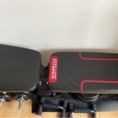 筋トレ用 ワークベンチ+ダンベル の画像