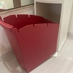 ②ゴミ箱　ストッカー　収納　斜め開け収納　美品の画像