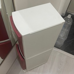 ②ゴミ箱　ストッカー　収納　斜め開け収納　美品の画像