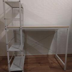 （お譲り先決まりました）☆ラック付きデスク☆学習机 パソコンデスク 